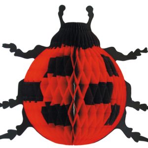Marienkäfer, 21x26 cm, rot/schwarz