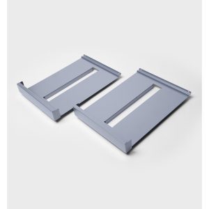 Stahl-Prospektablage "Design"  DIN-A4, silber