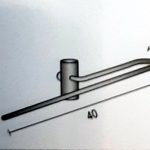 Metall-Hosenbügel für Büstenständer, chrom