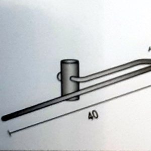 Metall-Hosenbügel für Büstenständer, chrom