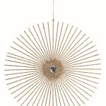 Strahlen-Stern Hänger Ø28,5cm, gold glitter
