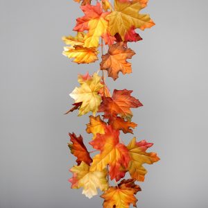 Ahorngirlande L:120cm, bunt-herbstlich