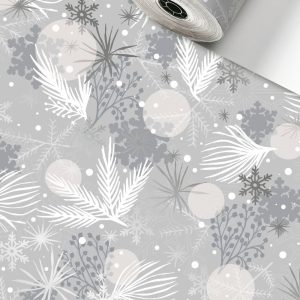 Kurzrolle Aiden B:70cm/L:1,5m, silber/weiß