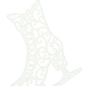 Filigran-Schlittschuh-Hänger 10cm, schnee-glitter