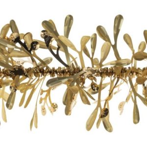 Folien-Mistel/Beerengirlande Ø90mm, L:2m, gold/kupfer-satiniert