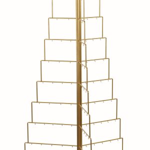 Metall-Strukturbaum, abstrakt, H:180cm, Ø80cm, gold