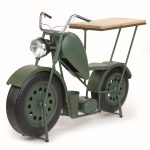 Motorrad-Regal grün, H:95xL:140xT:50cm