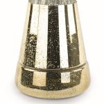 Vase/Kerzenhalter DUO, gold, H:43xØ33/22cm