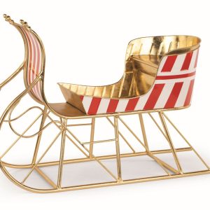 Weihnachtsschlitten 82x31x56cm, bunt