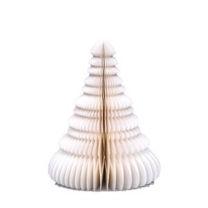 Waben-Weihnachtsbaum "Xmas" H:20cm, elfenbein