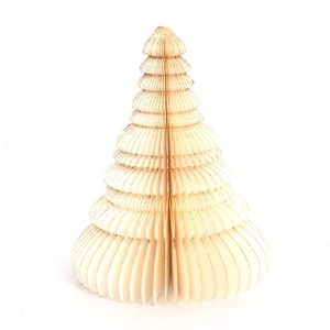 Waben-Weihnachtsbaum "Xmas" H:25cm, elfenbein