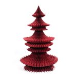 Waben-Weihnachtsbaum "Xmas" H:150cm, rot