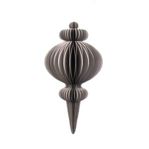Waben-Ornament "Xmas" L:60cm, grau