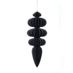 Waben-Ornament "Xmas" L:60cm, schwarz