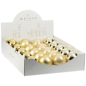 Kugelsortiment 20-tlg., Ø65mm, gold