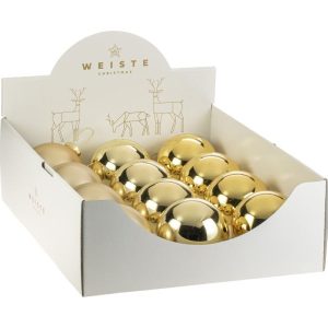 Kugelsortiment 12-tlg., Ø85mm, gold