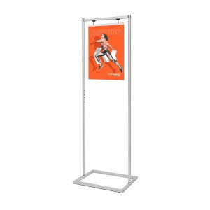 Poster Display Dekor Sway A2, silber, H:180cm