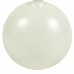 Weihnachtskugel Ø10cm, creme glänzend