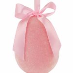 Osterei H:12cm, rosa mit Aufhängeband