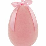 Osterei H:20cm rosa mit Aufhängeband