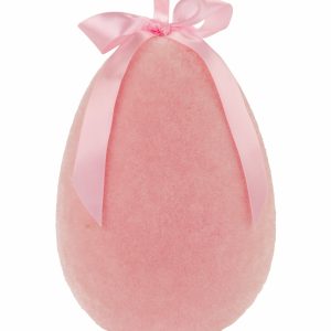 Osterei H:20cm rosa mit Aufhängeband