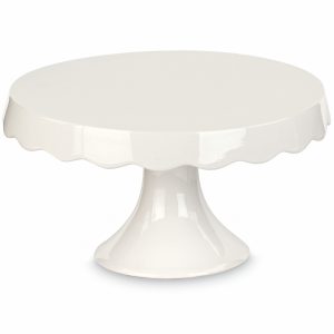 Kuchen-, Tortenteller weiß, Ø24,5cm H:14cm