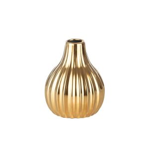 Tischvase, Ø2,5/ 9cm H:11cm, gold