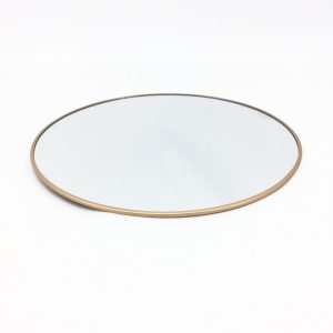Spiegelplatte gold umrandet, Ø30cm
