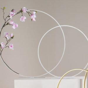 Deko-Ring, Ø75cm, weiß