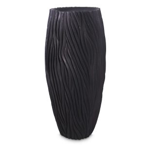 River Bodenvase, Ø45 cm, H:100 cm, schwarz