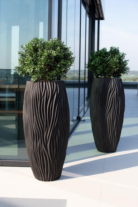 River Bodenvase, Ø38 cm, H:70 cm, schwarz – Bild 2