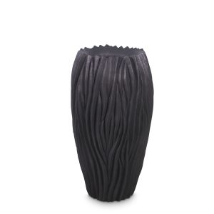 River Bodenvase, Ø38 cm, H:70 cm, schwarz
