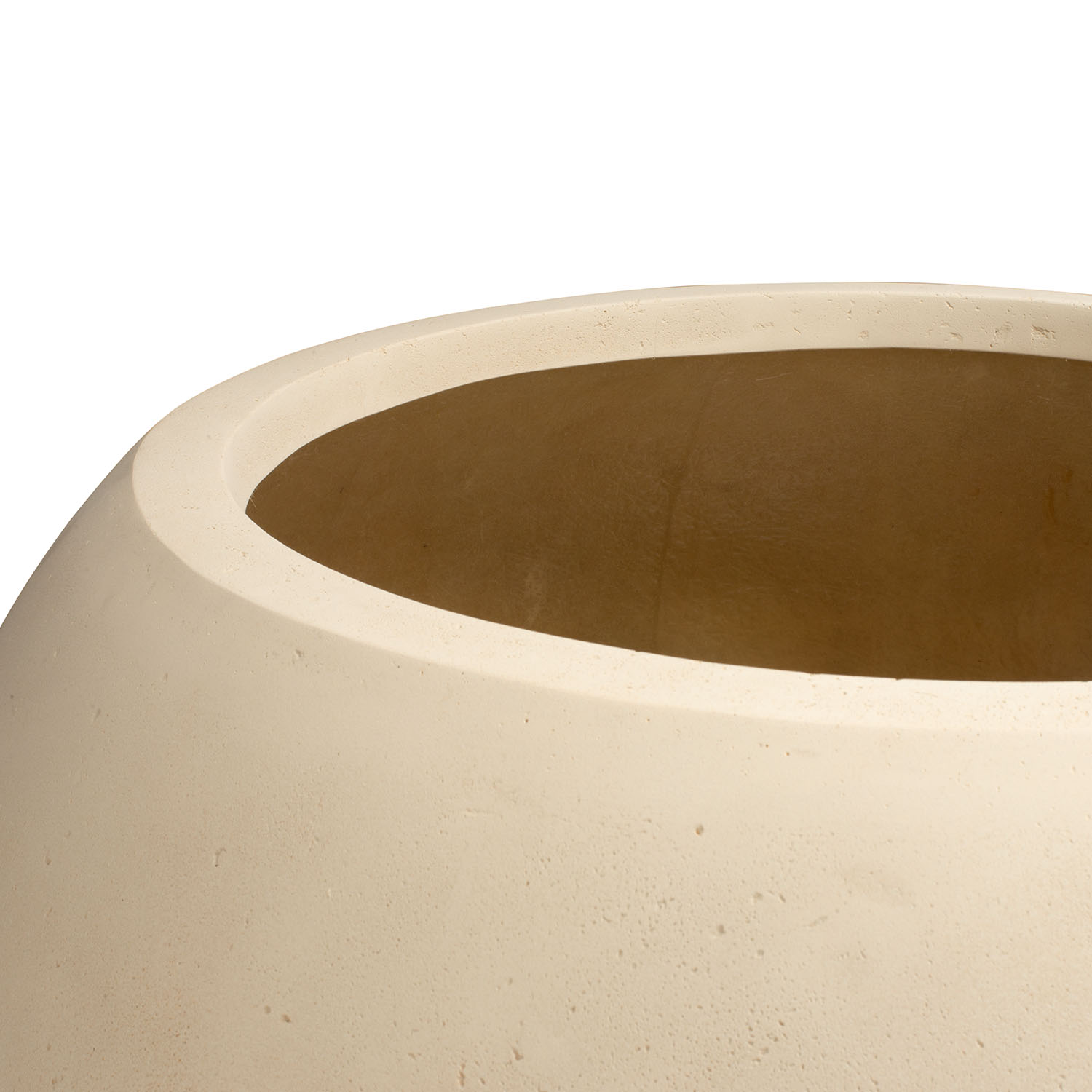 Polystone Pflanzgefäß Globe, Ø80cm, H:57 cm, creme – Bild 4