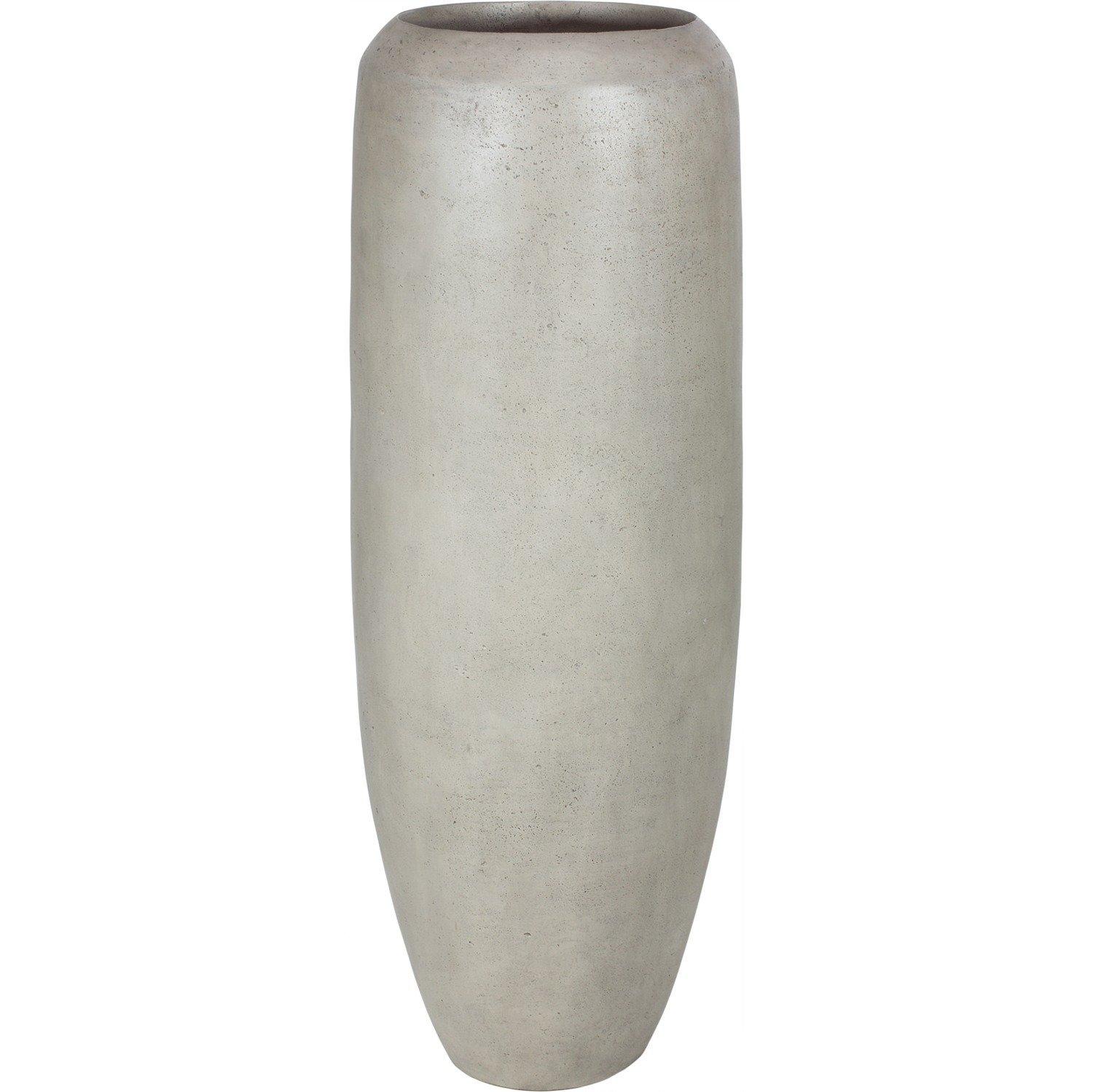 Cigar Bodenvase, Ø54cm, H:150 cm, grau