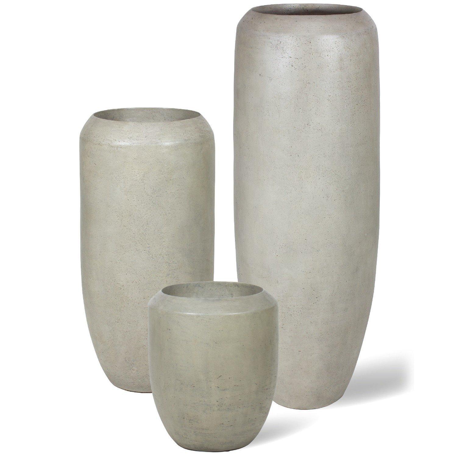 Cigar Bodenvase, Ø54cm, H:150 cm, grau – Bild 6