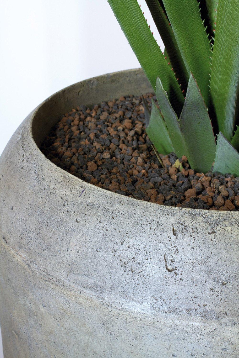 Cigar Bodenvase, Ø50cm, H:100 cm, grau – Bild 7