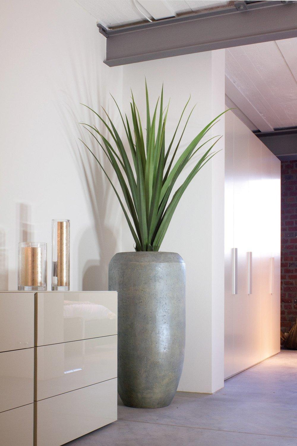 Cigar Bodenvase, Ø50cm, H:100 cm, grau – Bild 8