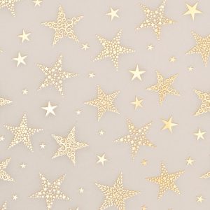 Secare-Rolle "Big stars" B:70cm/L:100m, gold