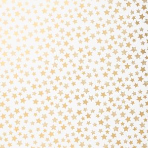 Secare-Rolle "Stars classic" B:70cm/L:100m, gold/weiß