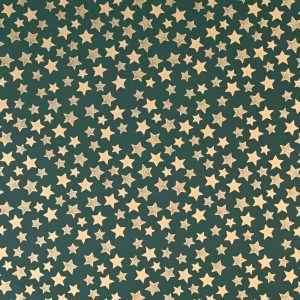 Secare-Rolle "Stars classic" B:70cm/L:100m, gold/grün