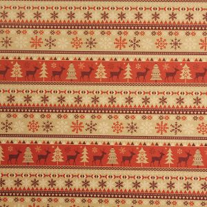 Secare-Rolle "Nordic" B:70cm/L:100m, beige/rot