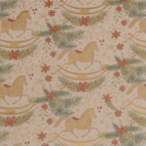 Secare-Rolle "Rocking horse" B:70cm/L:100m, beige/grün