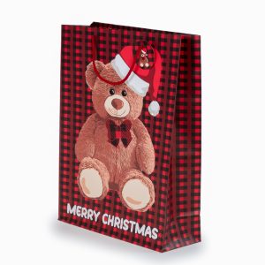 Tragetasche "Teddy" 33x12,7x45,7cm, rot