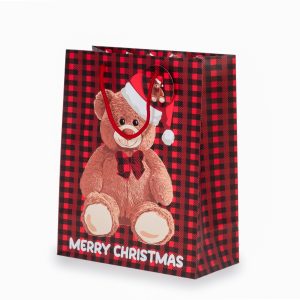 Tragetasche "Teddy" 26x12x32cm, rot