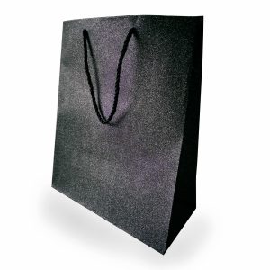 Tragetasche "Glitter"26x12x32cm, anthrazit