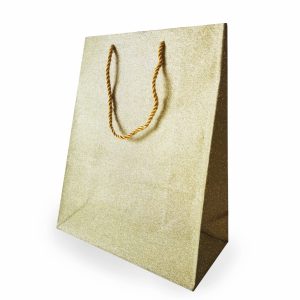 Tragetasche "Glitter"26x12x32cm, gold