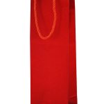 Flaschentasche "Glitter"12x9x36cm, rot