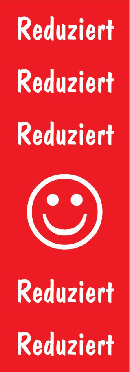Langbahn "Reduziert + Smiley" 48x138cm