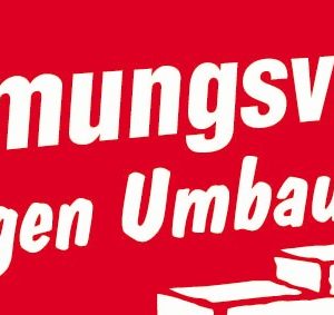 Ankleber "Räumungsverkauf wegen Umbau"