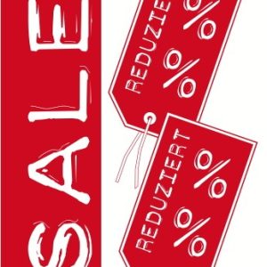 Rahmenplakat "SALE-REDUZIERT" DIN A1